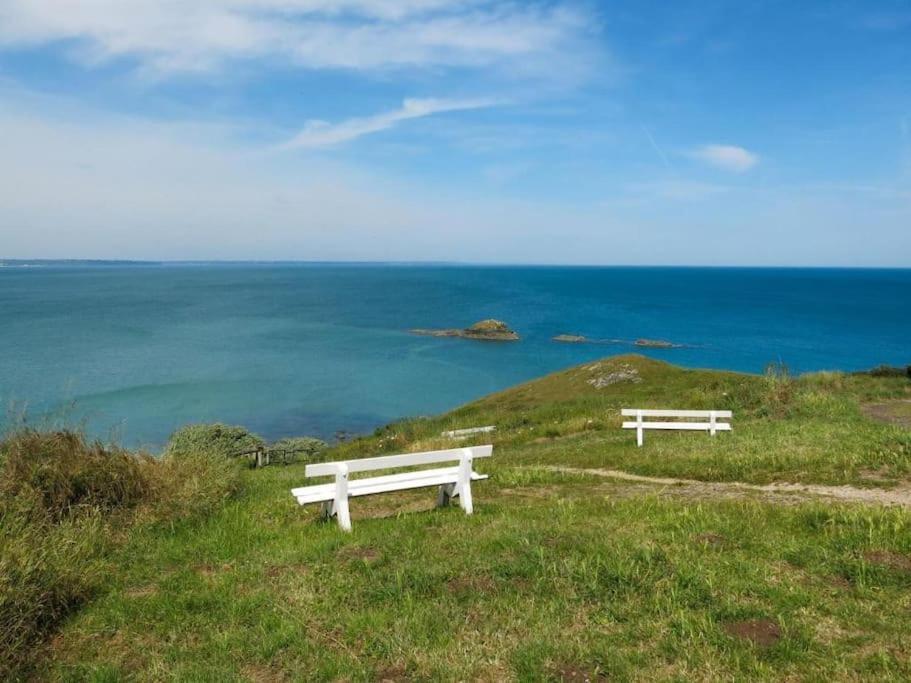 Appart Vue Mer-Au Pied Du Chemin De Randonnee " Bassan" Planguenoual Exterior foto
